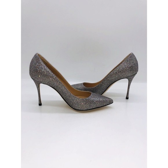 Sergio Rossi Women Godiva Pointed Toe Dress Pump Royal Degrade Silver EU 36 US 6 - Picture 9 of 11